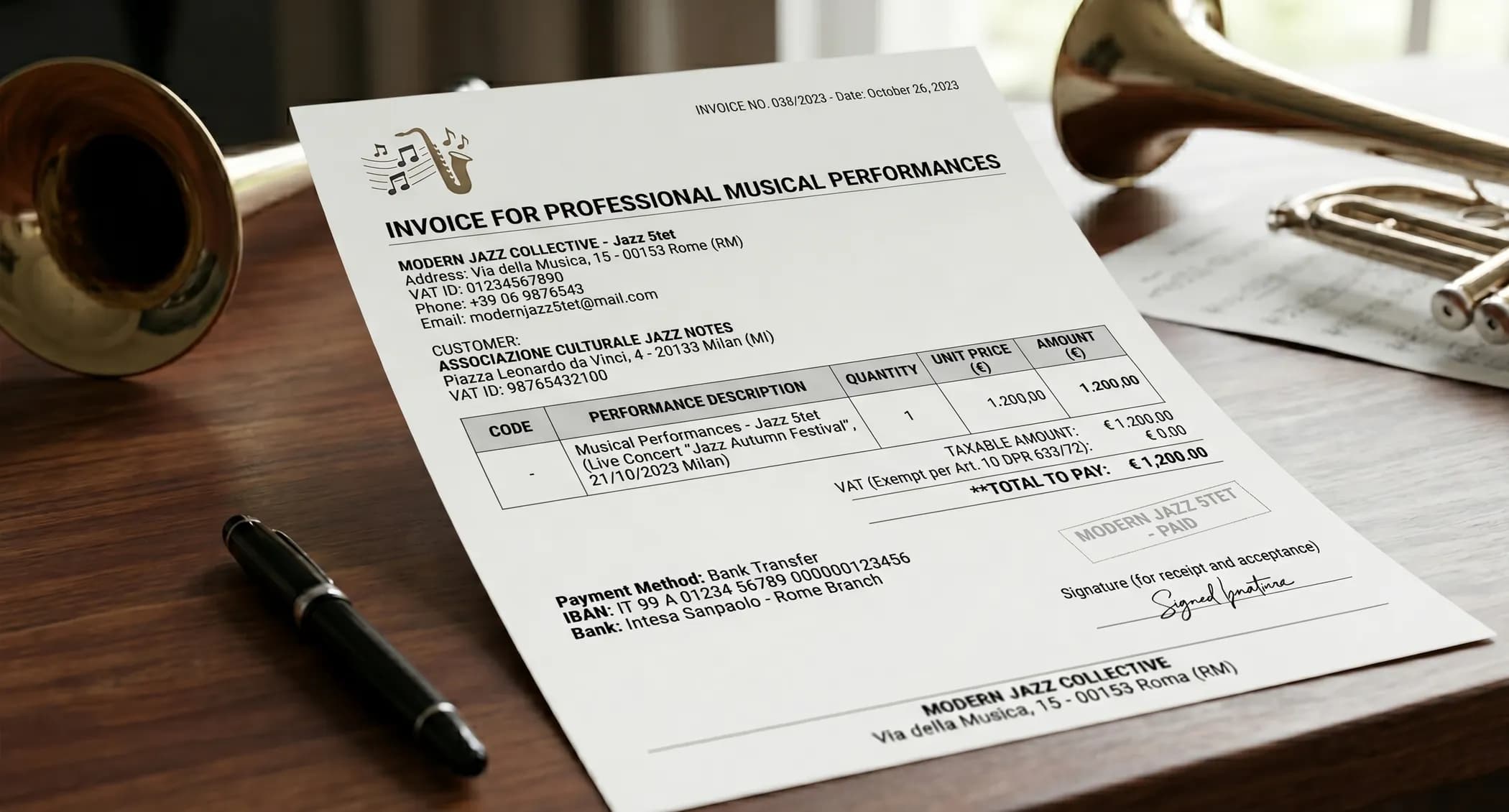 Musician Invoicing: When to Issue an Invoice and Who Gets One