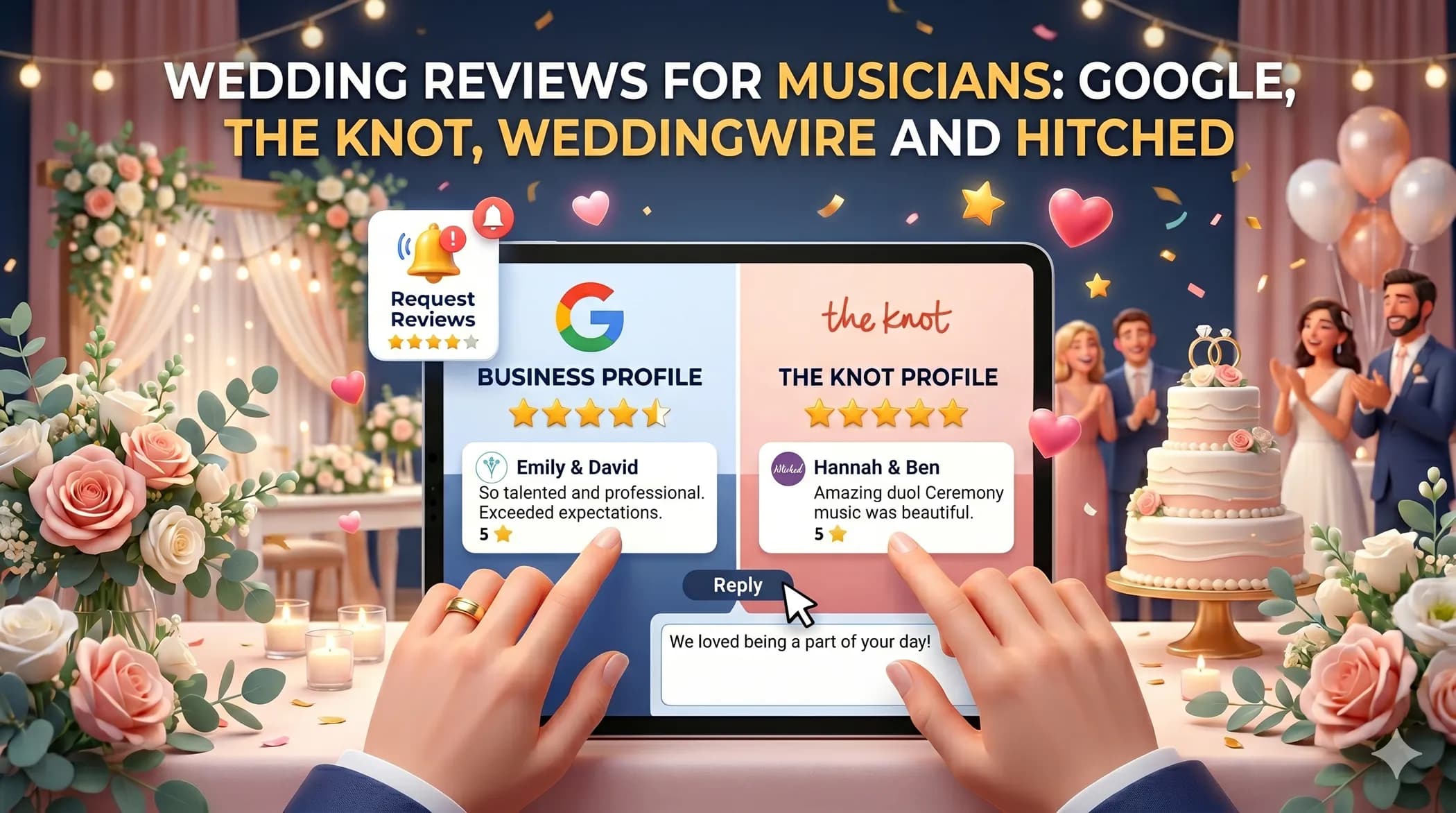 Wedding Reviews for Musicians: Google, The Knot, WeddingWire and Hitched